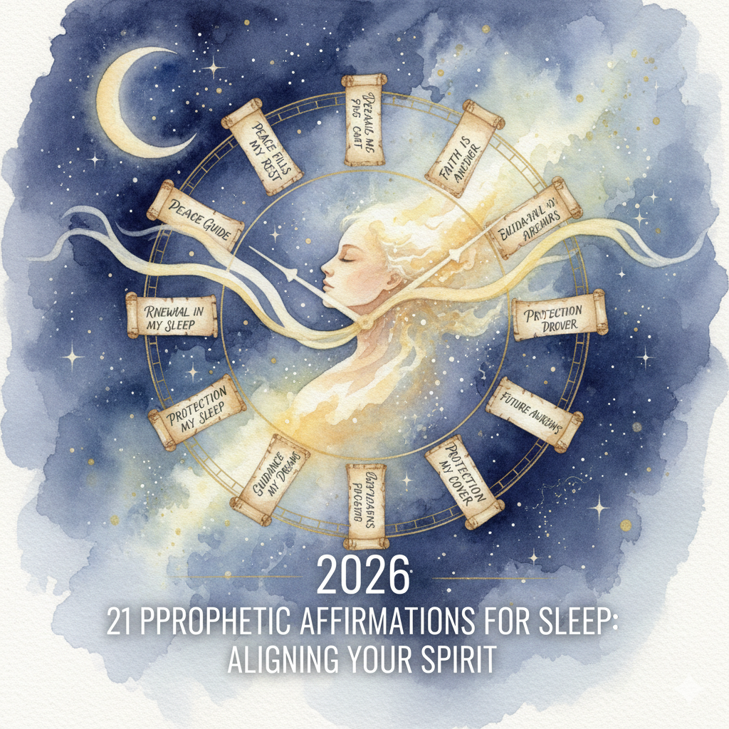 Christian prophetic sleep affirmations for night anxiety and peace